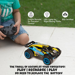 Remote Control Car | 4+ Yr|  High-Speed upto 15km/h | Drift Car | Rechargeable |Anti-Slip Tyres | 120-150 ft Range | BIS Approved|Speedster