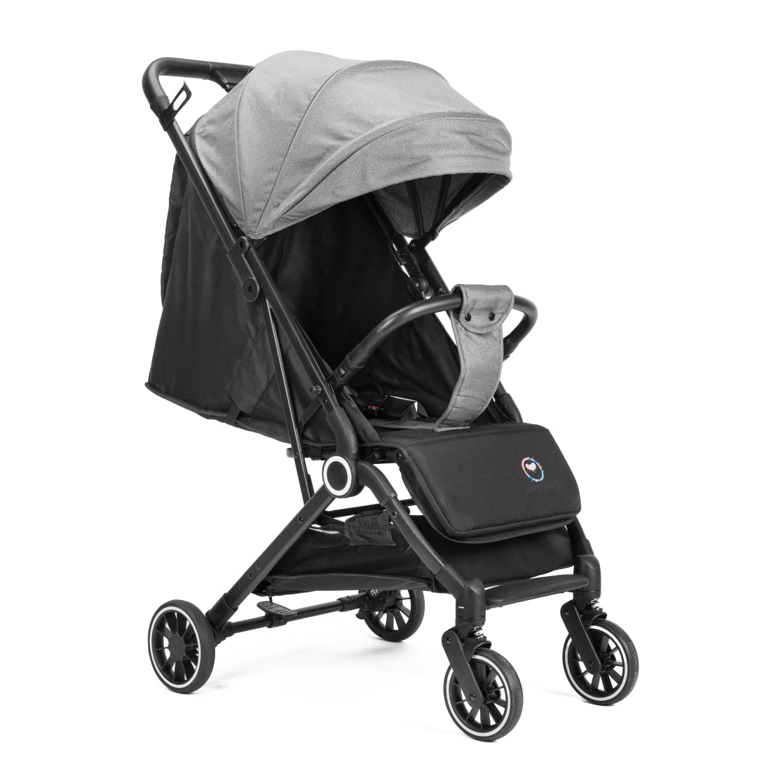 Street-Safe Baby Stroller, One-Hand Fold With Trolley Handle, Safety Certified, Travel Friendly | Featherlite