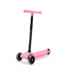 3 Wheel Foldable Kids Scooter with LED Lights and 4 Level Adjustable Handle Bar | Vroom Vroom