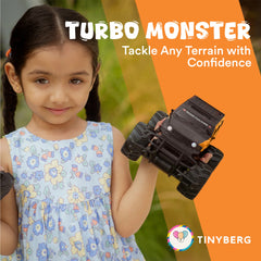 Monster Truck Rechargeable Remote Control With Bump Guard Off Road Toy For Kids | Turbo Monster